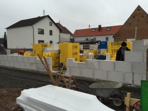 In der Mitte, da kommt unsere Haustüre hin 